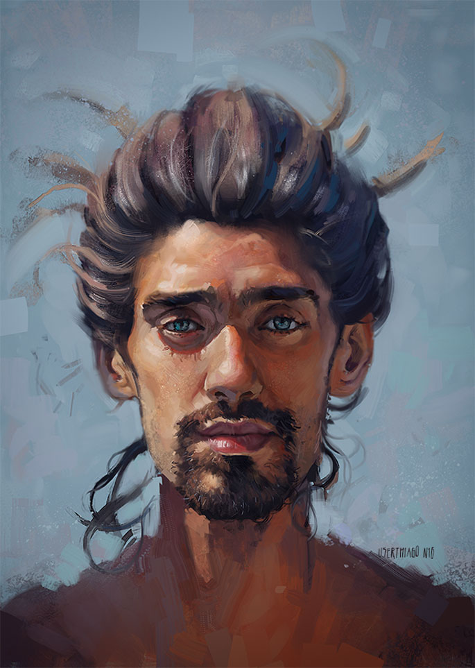 Paintable.cc | 50 Stunning Digital Painting Portraits: Thiago Moura Januário