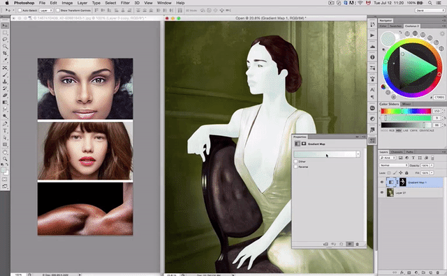 Paint Skin Tones in Photoshop With Gradient Maps Step 03
