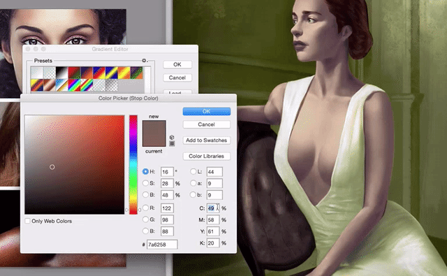 Paint Skin Tones in Photoshop With Gradient Maps Step 08