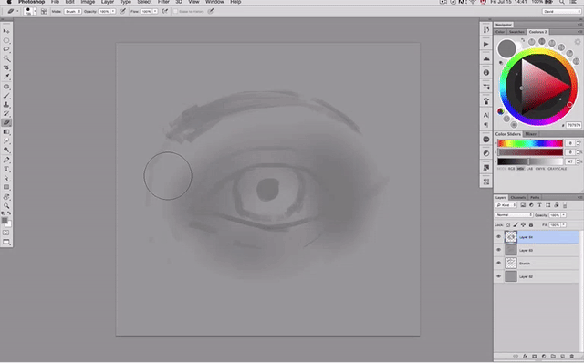 How to Paint Realistic Eyes, Step 05