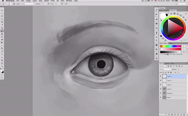 How to Paint Realistic Eyes, Step 16