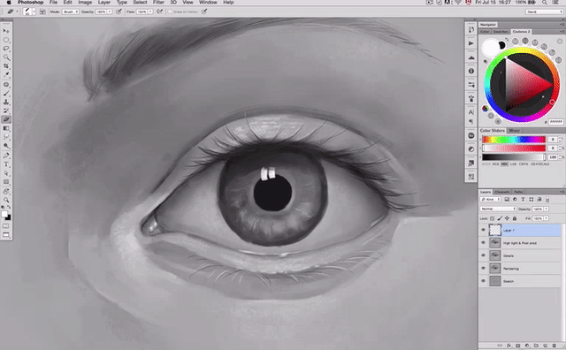 How to Paint Realistic Eyes, Step 13