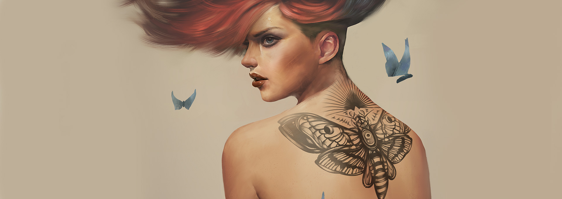 How to Paint Tattoos to your Digital Paintings