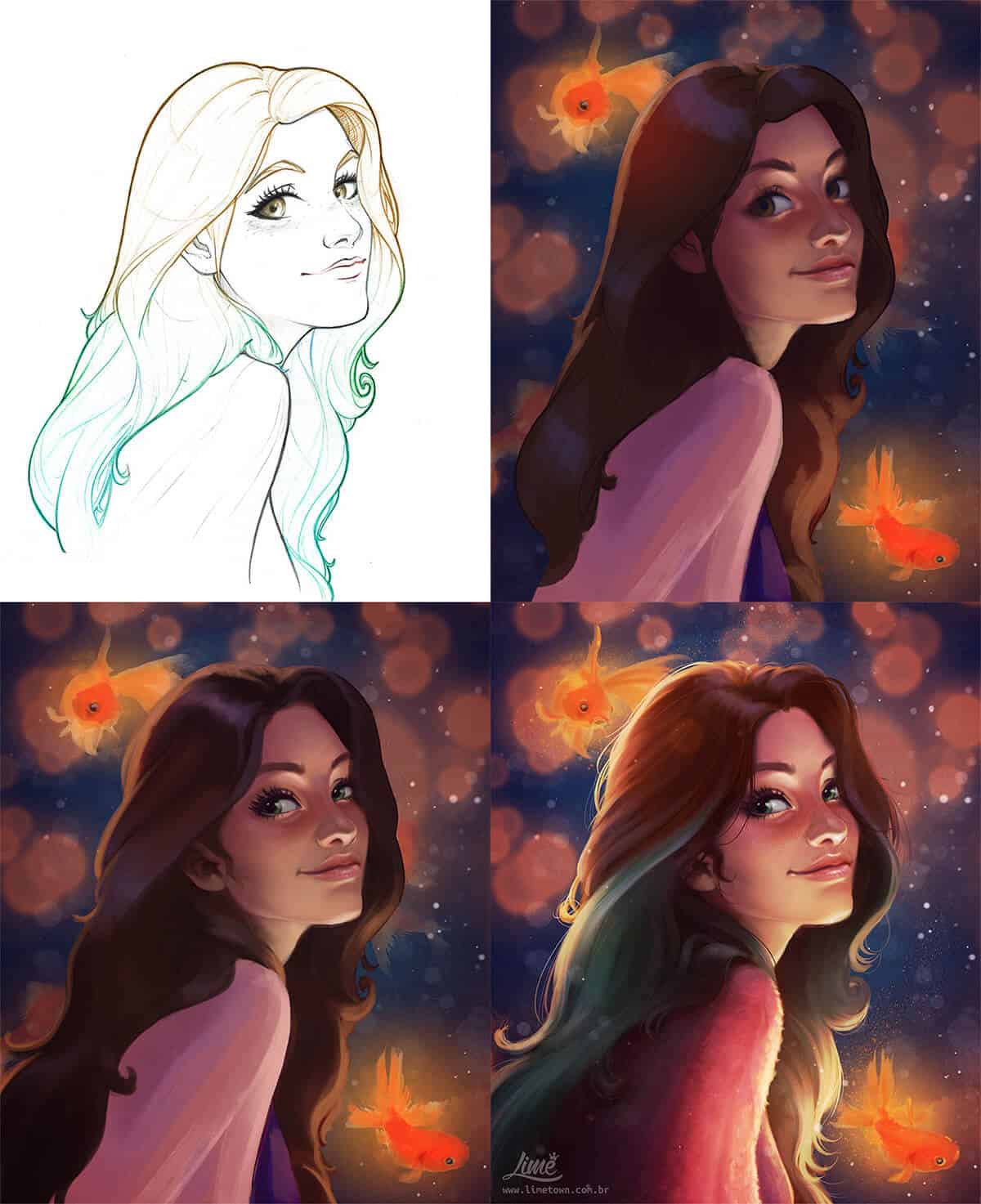 3 SPEEDPAINT DRAWING - Complete digital painting process