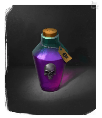 Rendering a Magical Poison Bottle