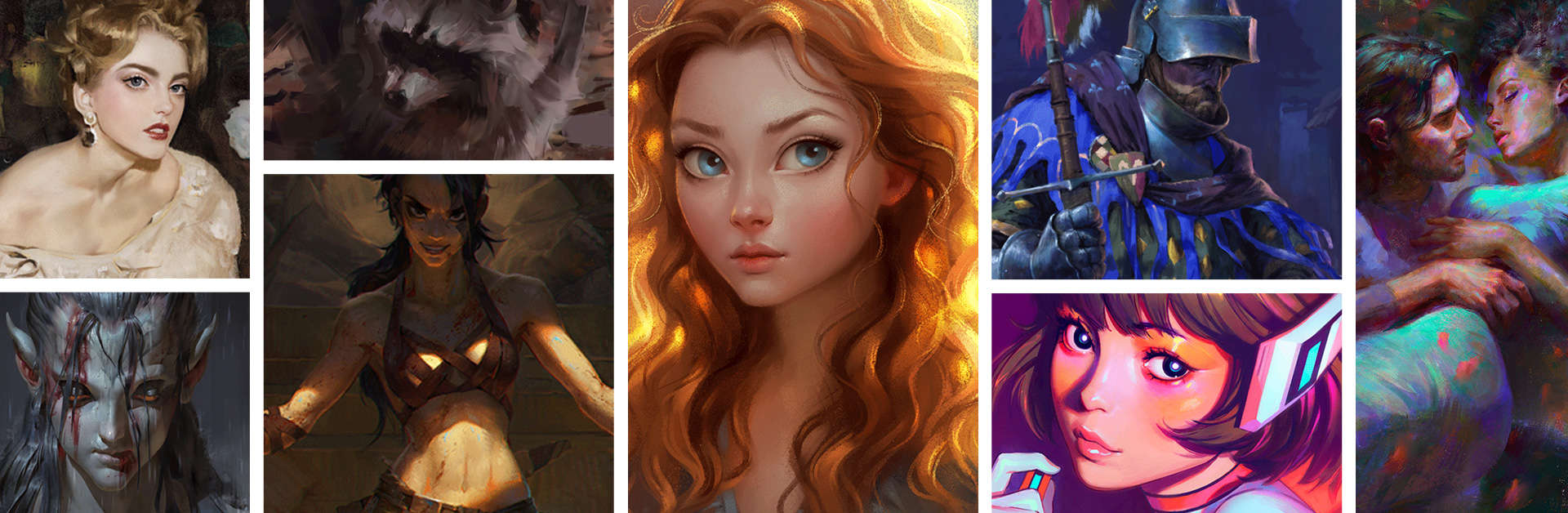 14 Fascinating Digital Painting Process Animations - Paintable