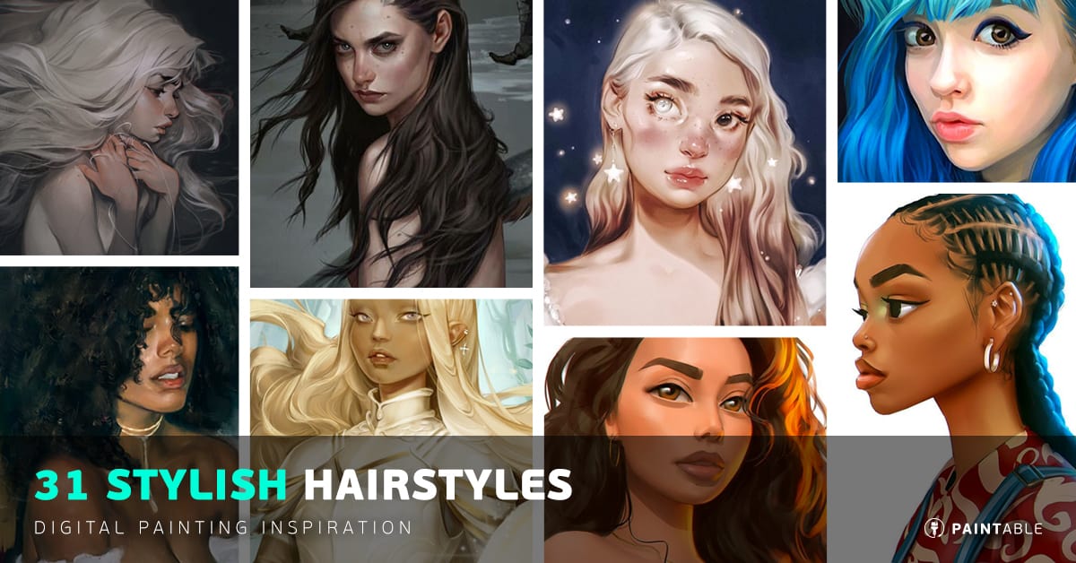 Hair Digital Painting Inspiration