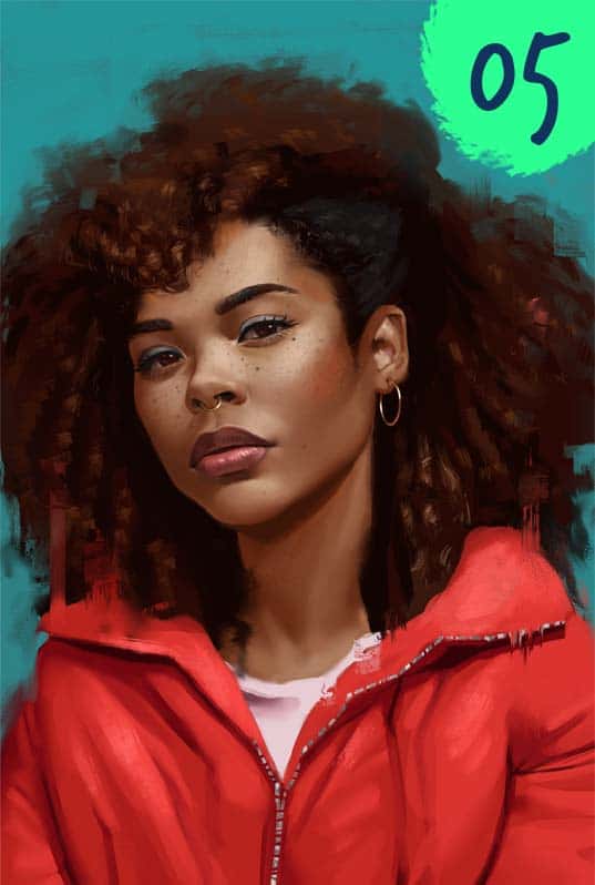 One Week Portrait Challenge Paintable Digital painting