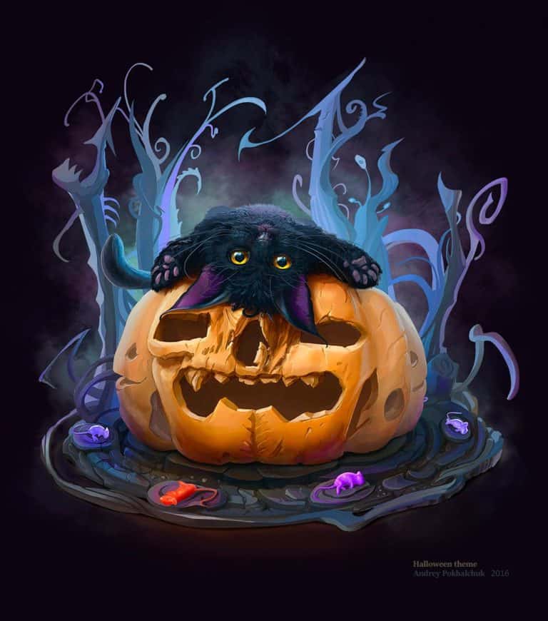 31 Spooktacular Jack-o'-Lantern Paintings For Your Inspiration - Paintable