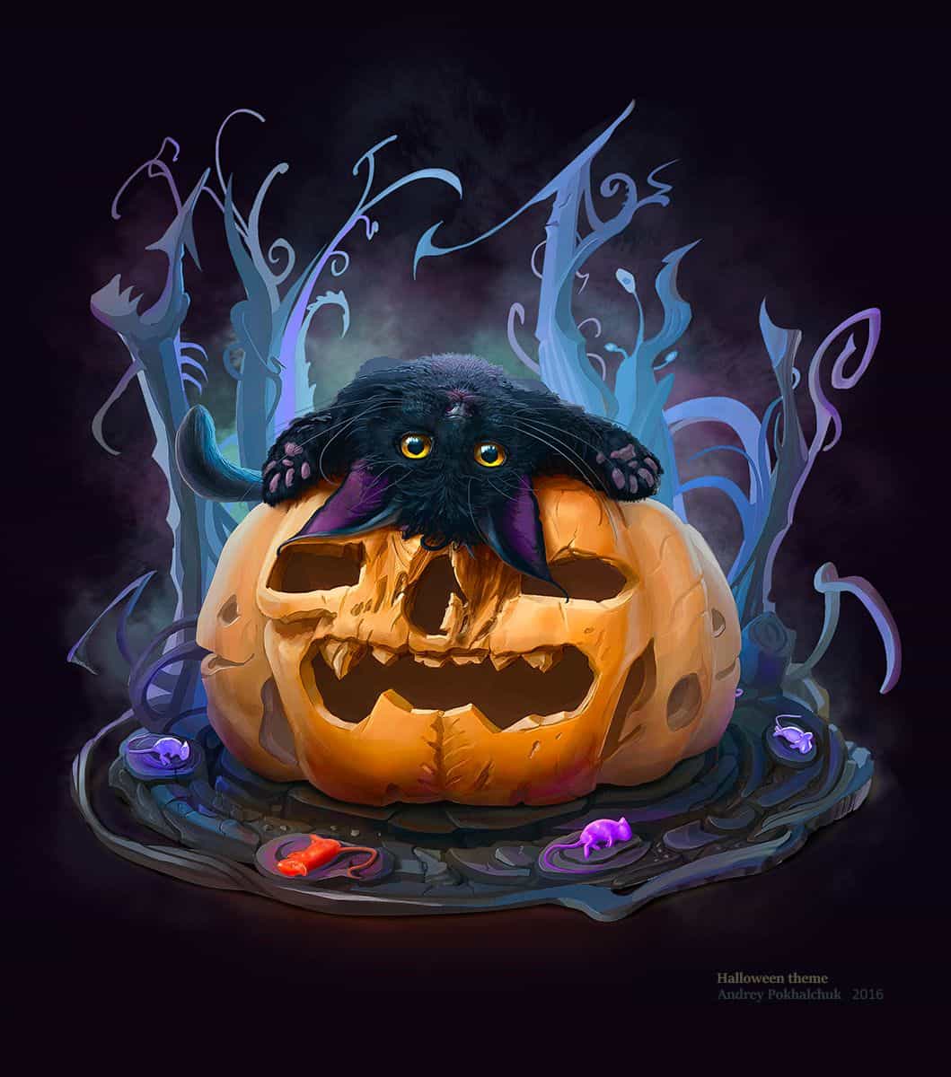 31 Spooktacular Jack-o'-Lantern Paintings For Your Inspiration - Paintable