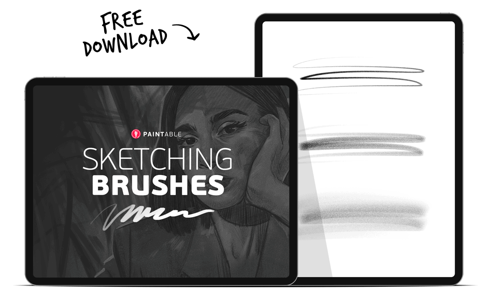 Soft Sketch Brush  FREE Procreate brush